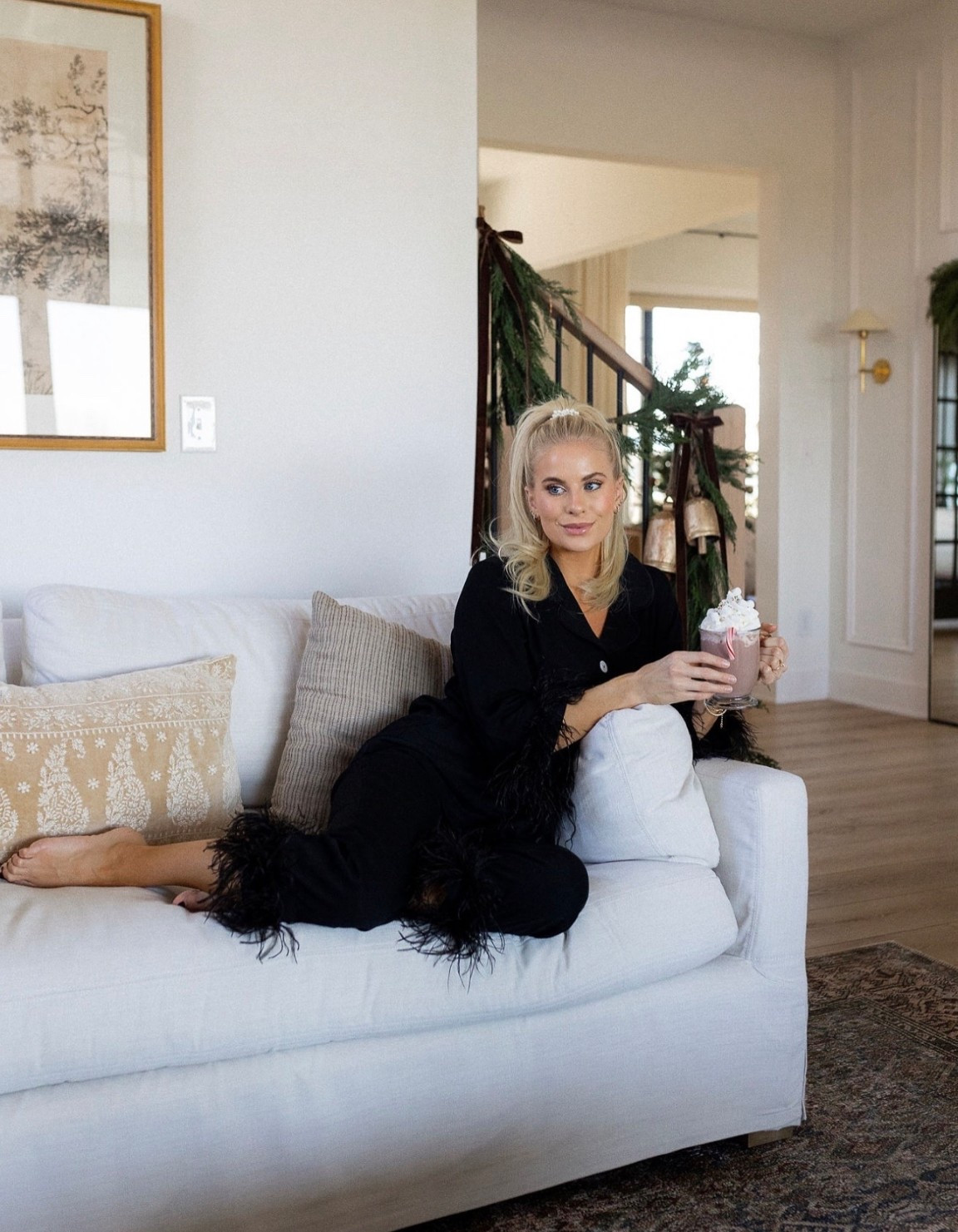 Cozy NYE at home outfit! Linking similar PJs! #kathleenpost

#LTKootd