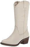 Steve Madden Women's Hayward Western Boot, White Leather, 8 | Amazon (US)