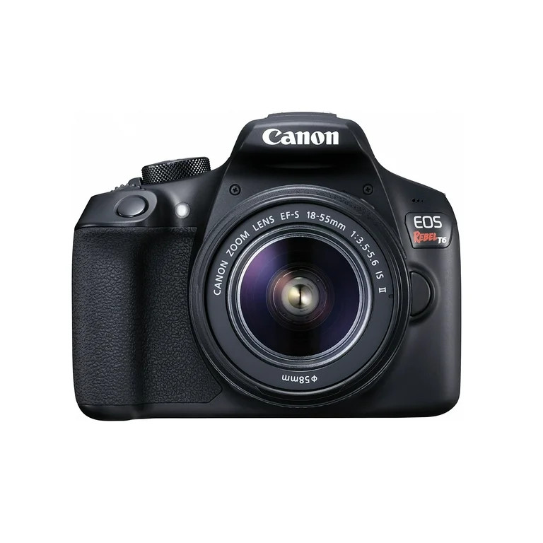 Canon EOS Rebel T6 DSLR Camera with 18-55mm Lens | Walmart (US)