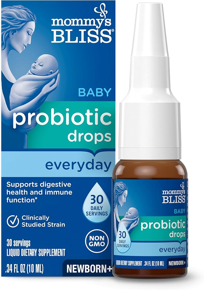 Mommy's Bliss Baby Probiotic Drops, Daily Gas, Constipation, and Colic Symptom Relief + Immune Su... | Amazon (US)