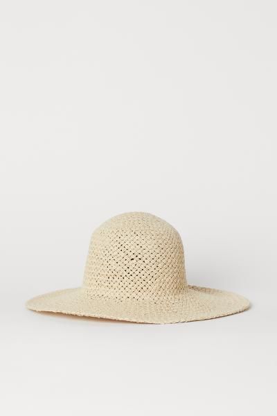 Straw Hat - Light beige -  | H&M US | H&M (US + CA)