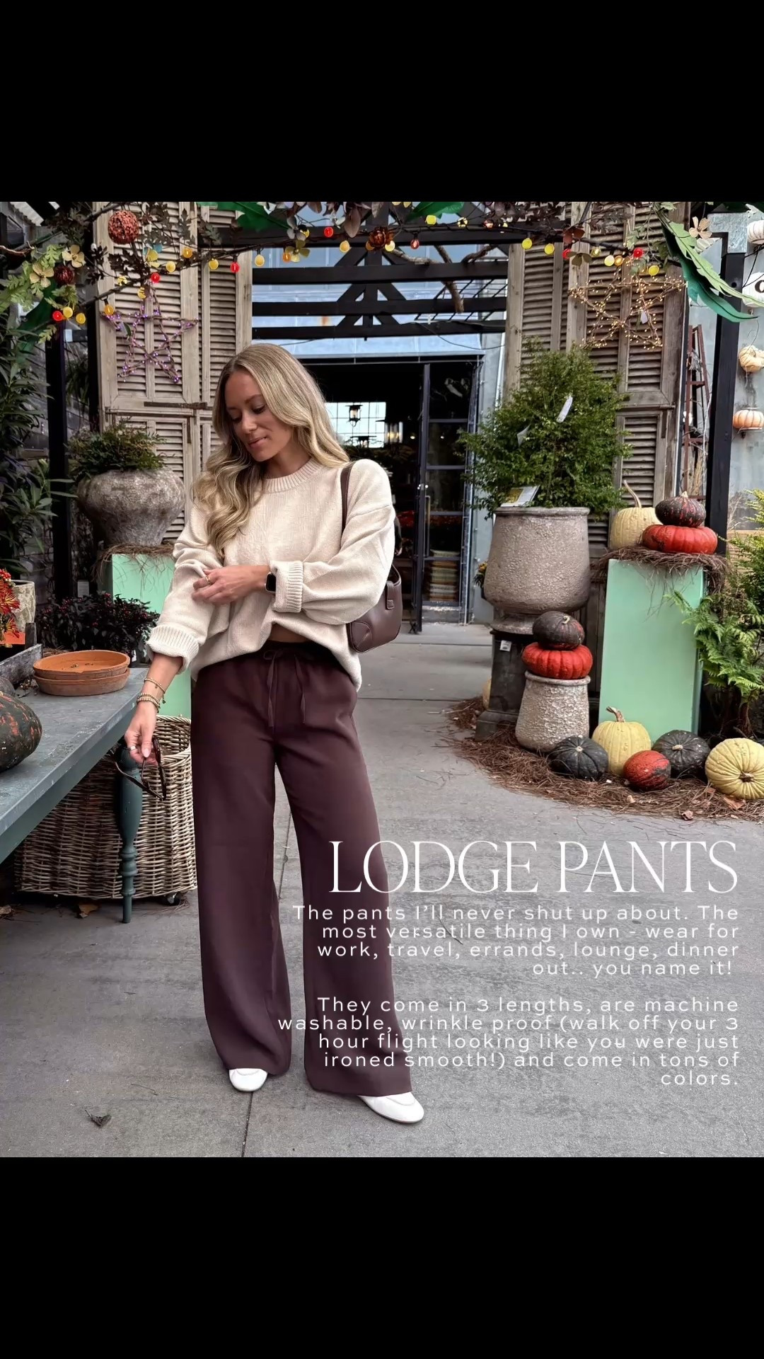 The Aritzia Lodge Pants had to be included in my Capsule Wardrobe. These pants are so versatile, you can dress them up or down. They’re machine washable, wrinkle-proof, and come in tons of colors. 

Lodge pants, elevated lounge pants, travel outfit, date night outfit, wardrobe essentials, elevated basics, linen outfit ideas, relaxed linen pants


#LTKSeasonal #LTKootd