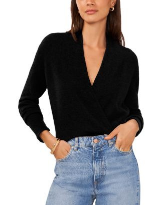 1.STATE Cross Front Long Sleeve Sweater  | Bloomingdale's Women | Bloomingdale's (US)