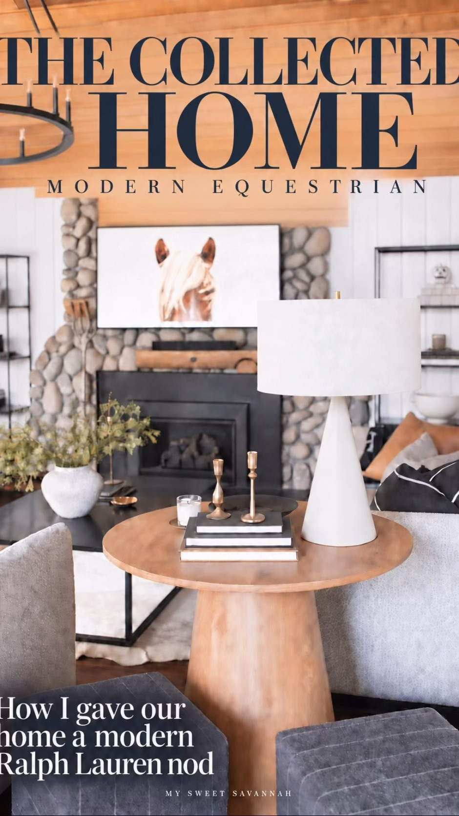 Modern Equestrian Home Tour | A Collected, Ralph Lauren–Inspired Look

I had a little fun turning our home into a magazine. Warm wood, layered textures, black accents, and a few equestrian details give our living room and the spaces beyond it a collected feel.

Shop the pieces from our home below.

#LTKHome #LTKSaleAlert