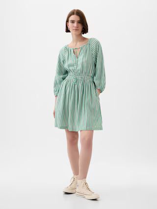 Linen-Blend Mini Dress | Gap (CA)
