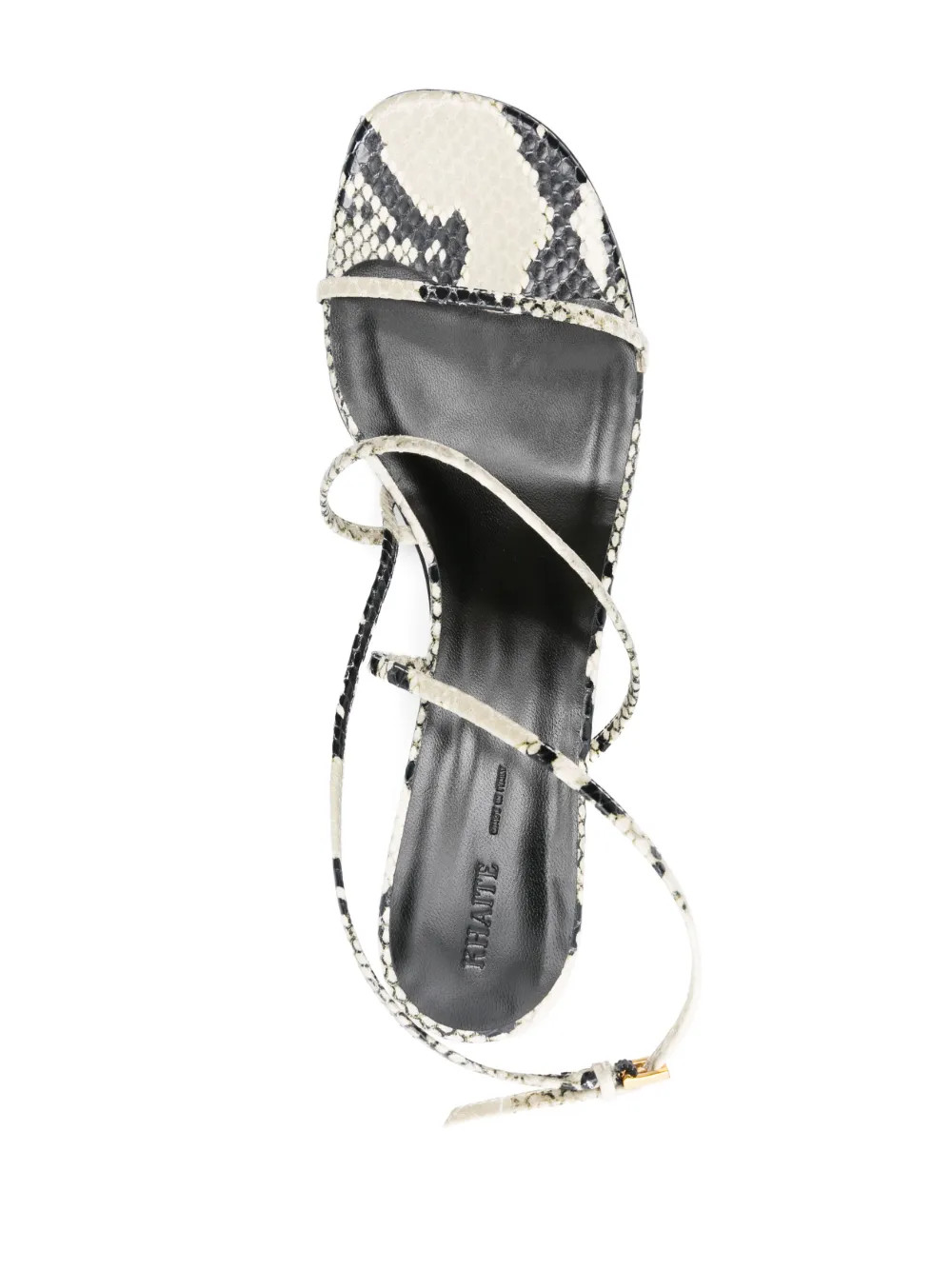KHAITE 35mm snakeskin-print Sandals | Neutrals | FARFETCH UK | Farfetch Global