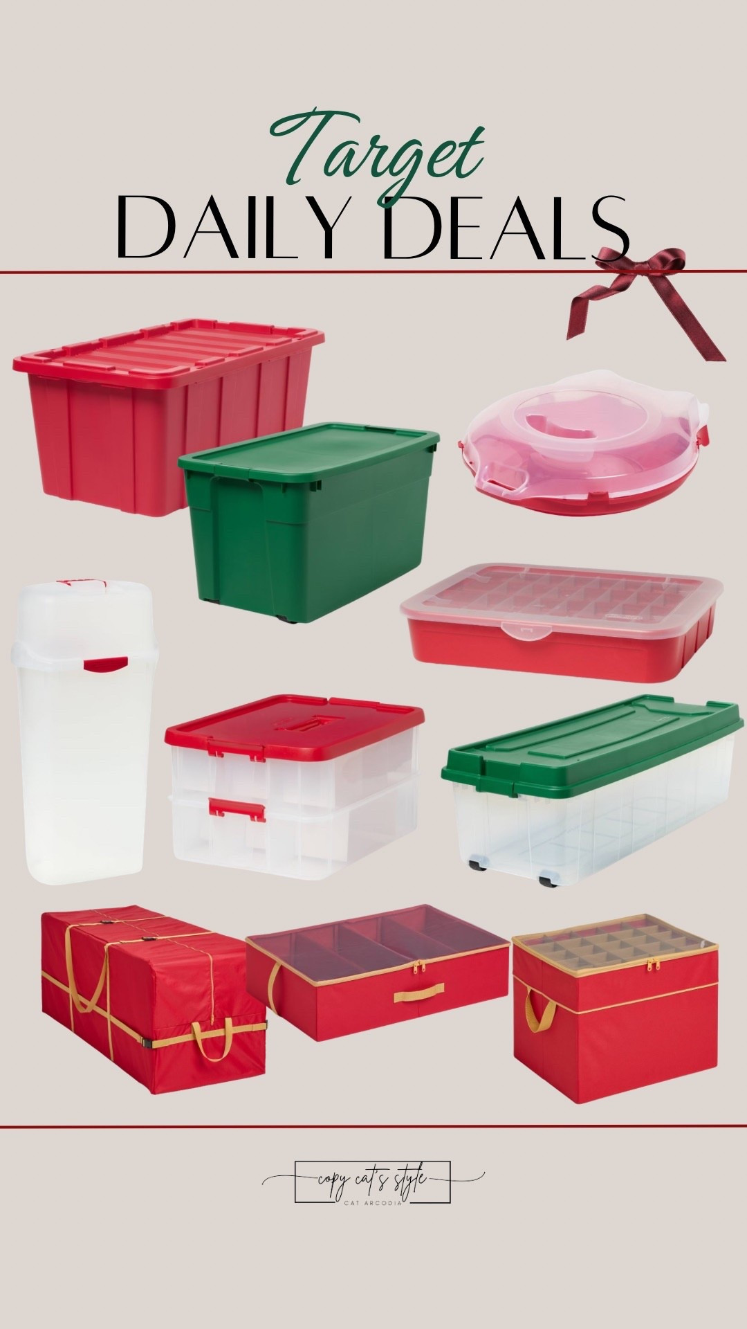 Target daily deal on holiday storage. 

#LTKSaleAlert #LTKHome #LTKHoliday
