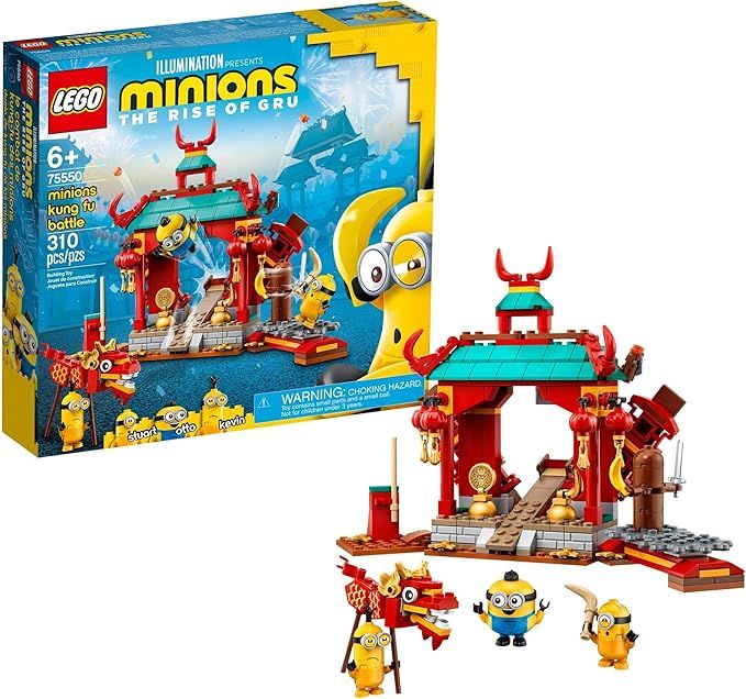 LEGO Minions: Minions Kung Fu Battle (75550) Toy Temple Building Kit for Kids, a Great Present fo... | Amazon (US)