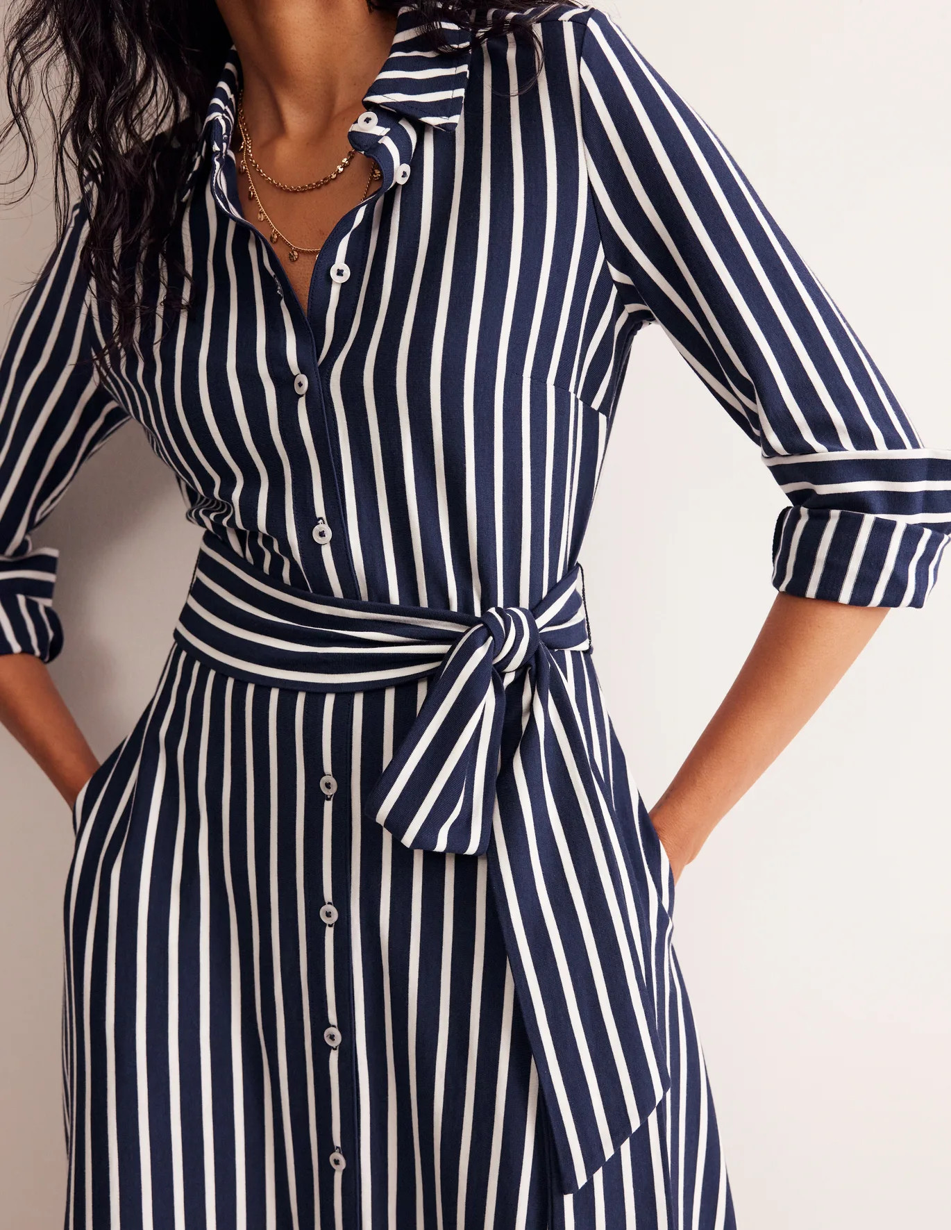 Marcia Jersey Midi Shirt Dress | Boden (US)