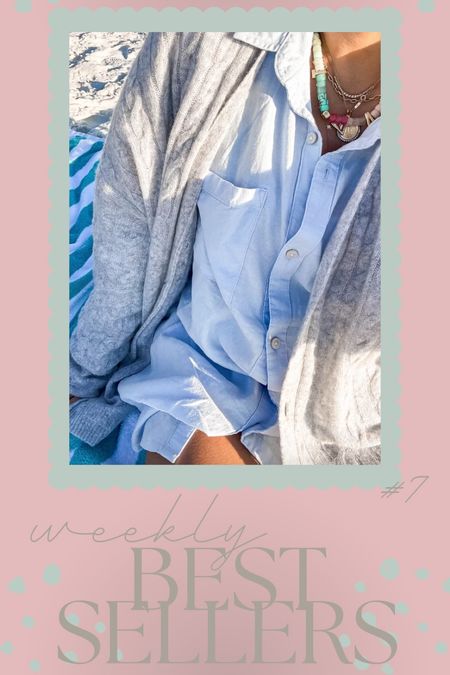 WEEKLY BEST SELLERS:: matching set, loungewear,  maternity friendly finds, beaded necklace, colorful dress, linen dress, striped dress, floral dress, amazon find, floral dress, workout top // ft. J. Crew, Aerie, Anthropologie, H&M, Target, Rhode, Etsy //  pregnancy outfits

#LTKFindsUnder50 #LTKBump #LTKSeasonal