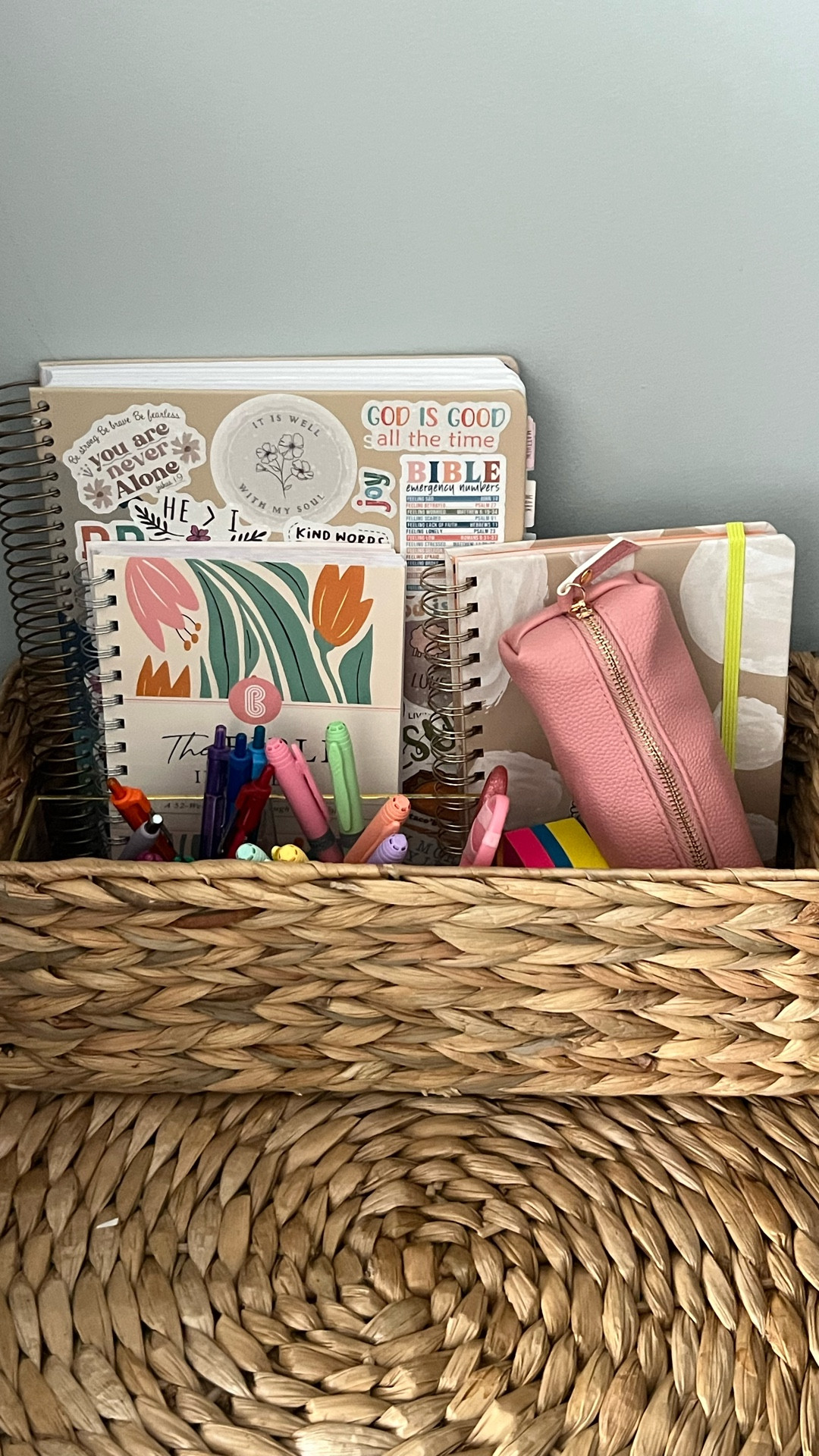 Bible basic / bible journaling / journal / bible / devotional / gifts for her / teen gift / gift for Girls / Christian gift / prayer journal / Walmart 

My Bible is the spiral Bible along with the spiral Bible in a year devotional. 

#LTKGiftGuide #LTKHome #LTKFindsUnder50