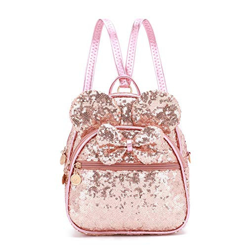 KL928 Girls Bowknot Polka Dot Cute Mini Backpack Small Daypacks Convertible Shoulder Bag Purse for Women (Fluorescent Pink-01) | Amazon (US)