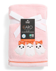 2pk Happy Ghost With Bow Velour Embroidered Hand Towels | Marshalls