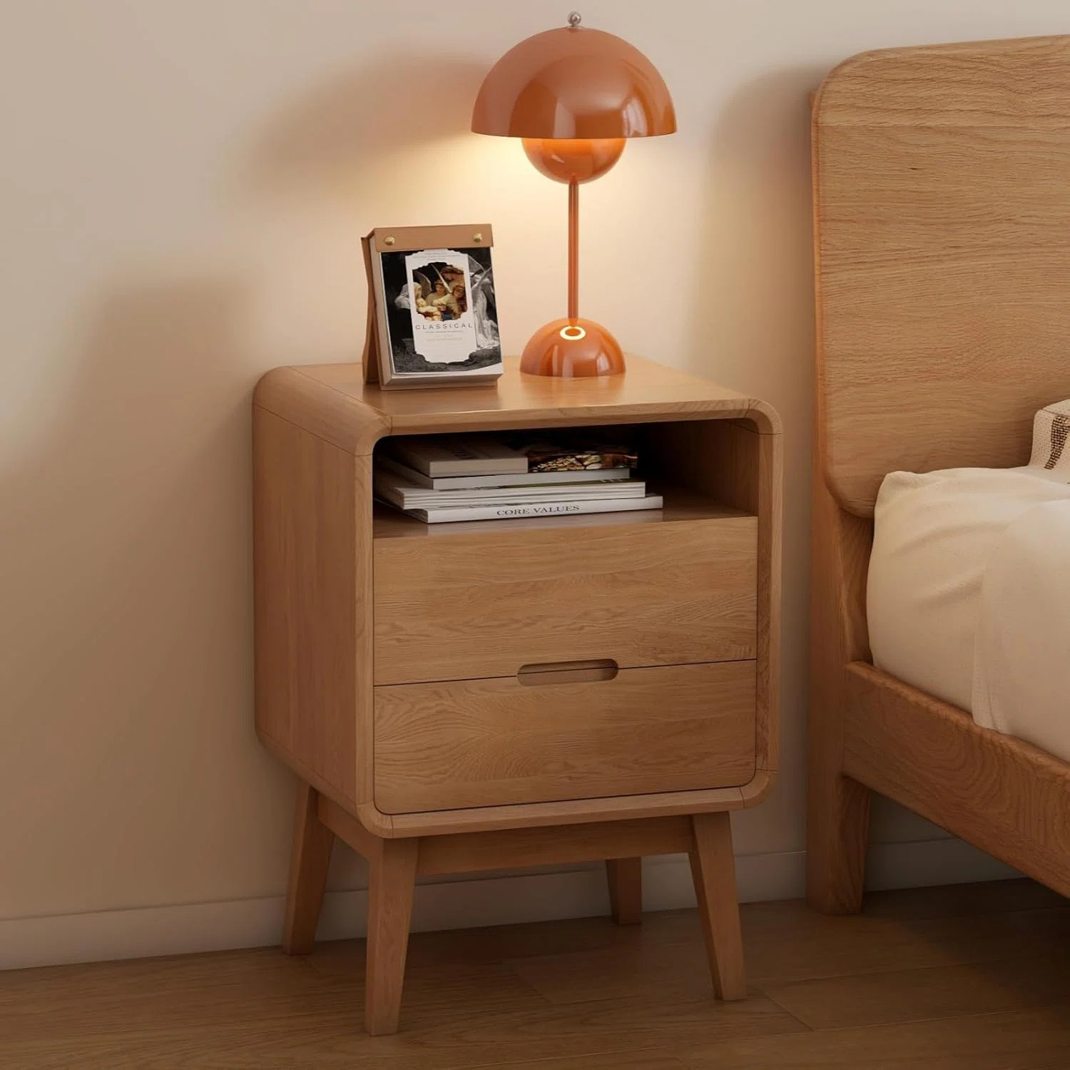 Solid Oak Nightstand- Oak | Wayfair North America