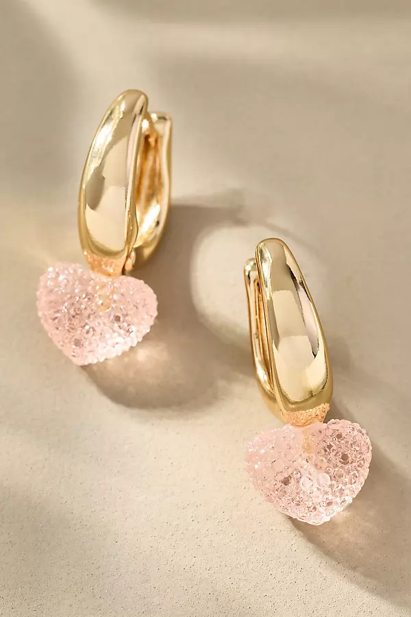 By Anthropologie Heart Hoop Earrings | Anthropologie (US)