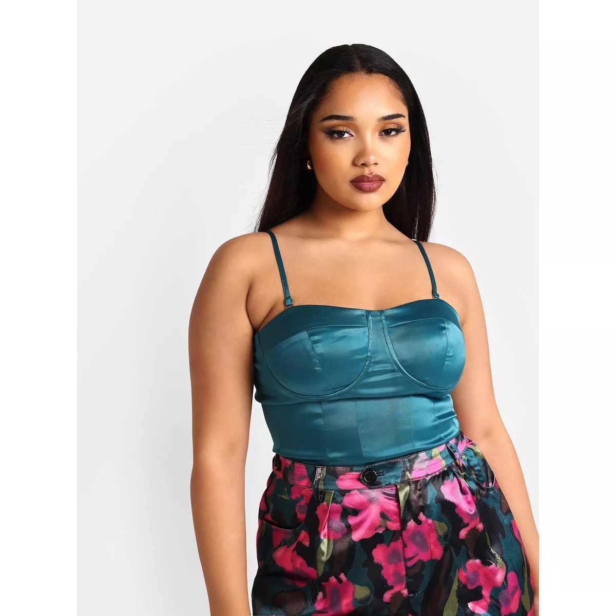 Rebdolls Women's Zina Satin Corset Top | Target