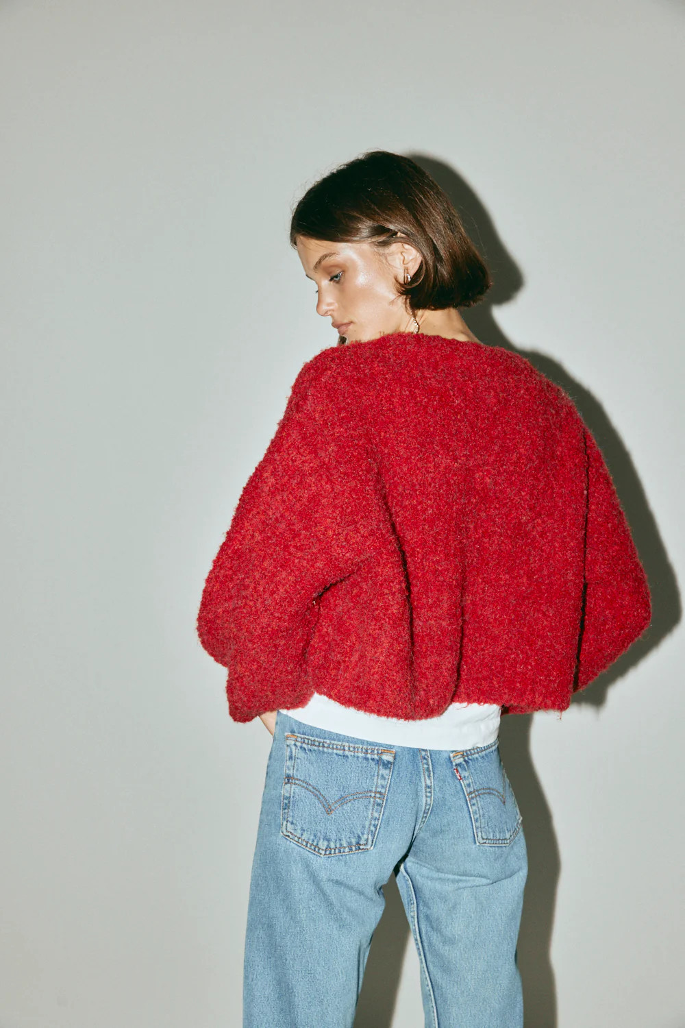 Elsie Knit Cardigan Chilli | VRG Grl