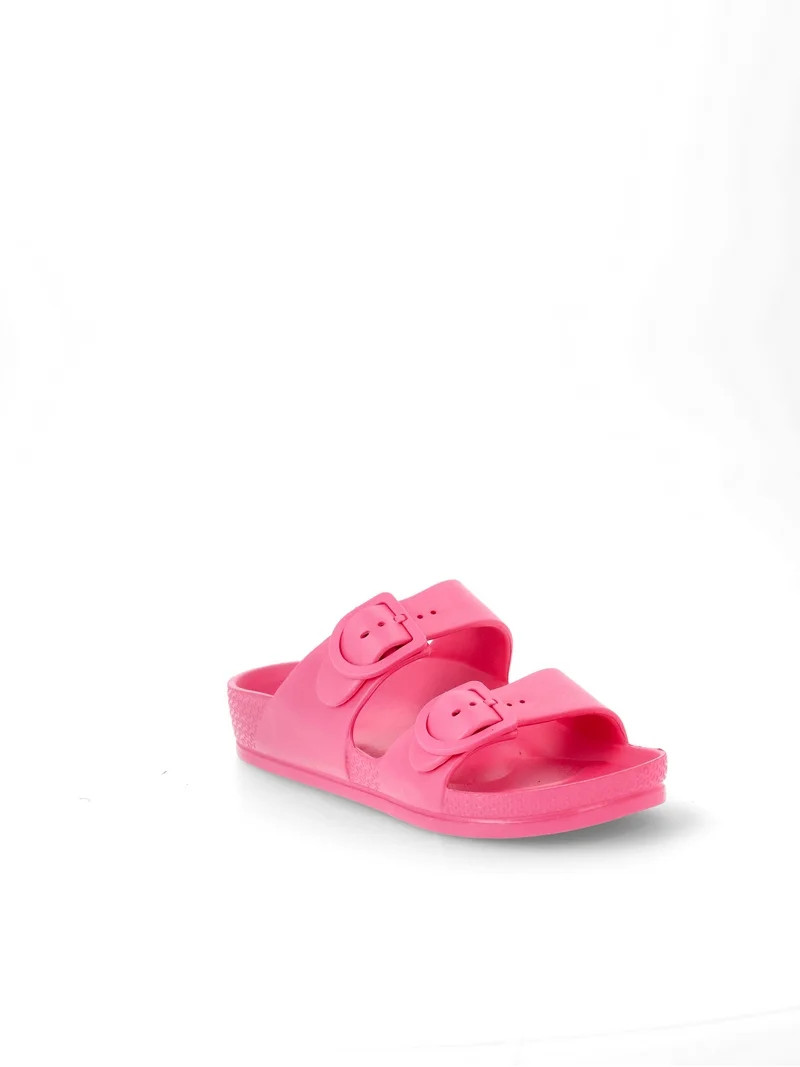 No Boundaries Women's Two Buckle EVA Slide Sandals - Walmart.com | Walmart (US)