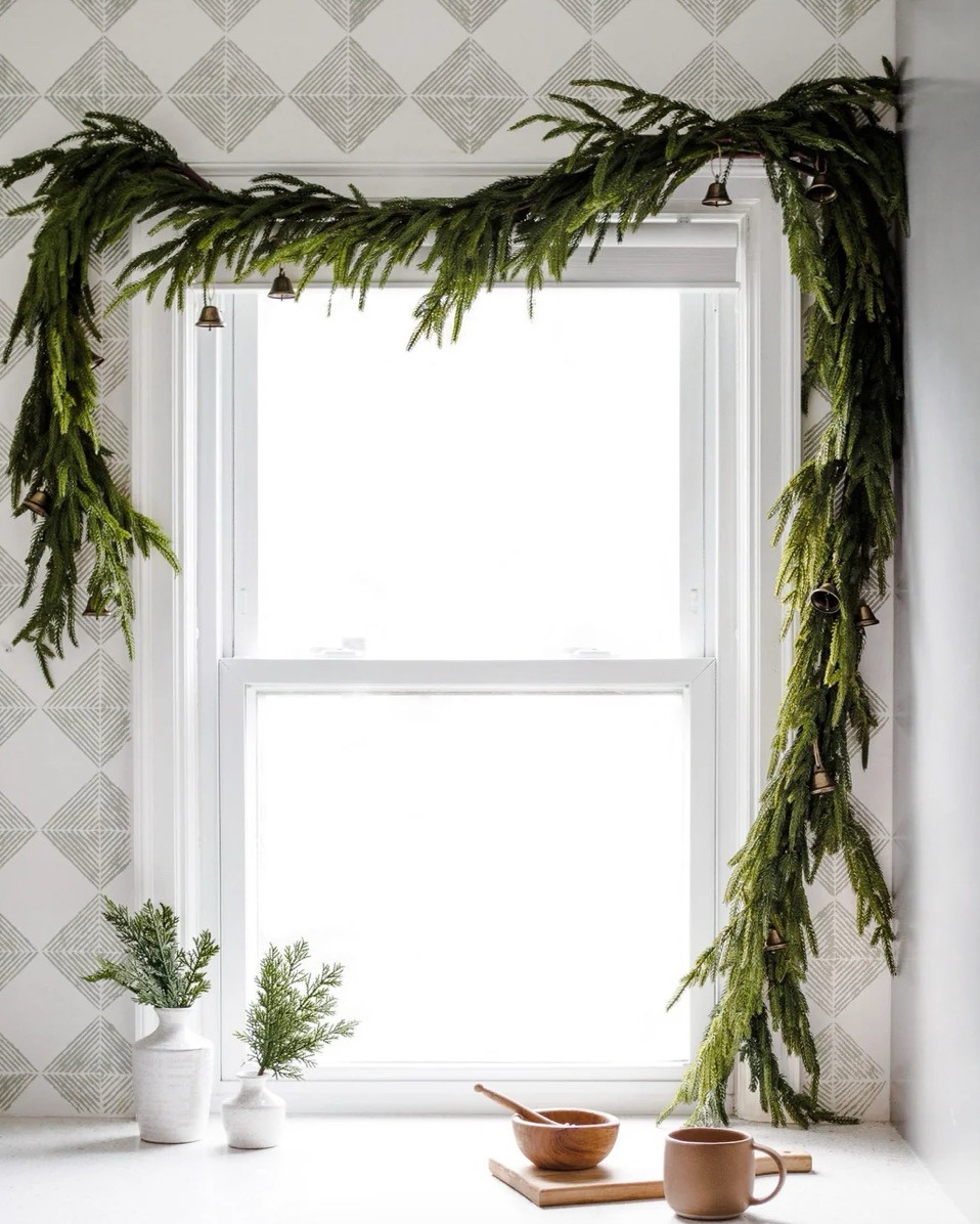 My favorite #Afloral Norfolk pine garland is on sale and in stock! This is such great quality and sales out super quick. 

#LTKSeasonal #LTKHome #LTKSaleAlert
