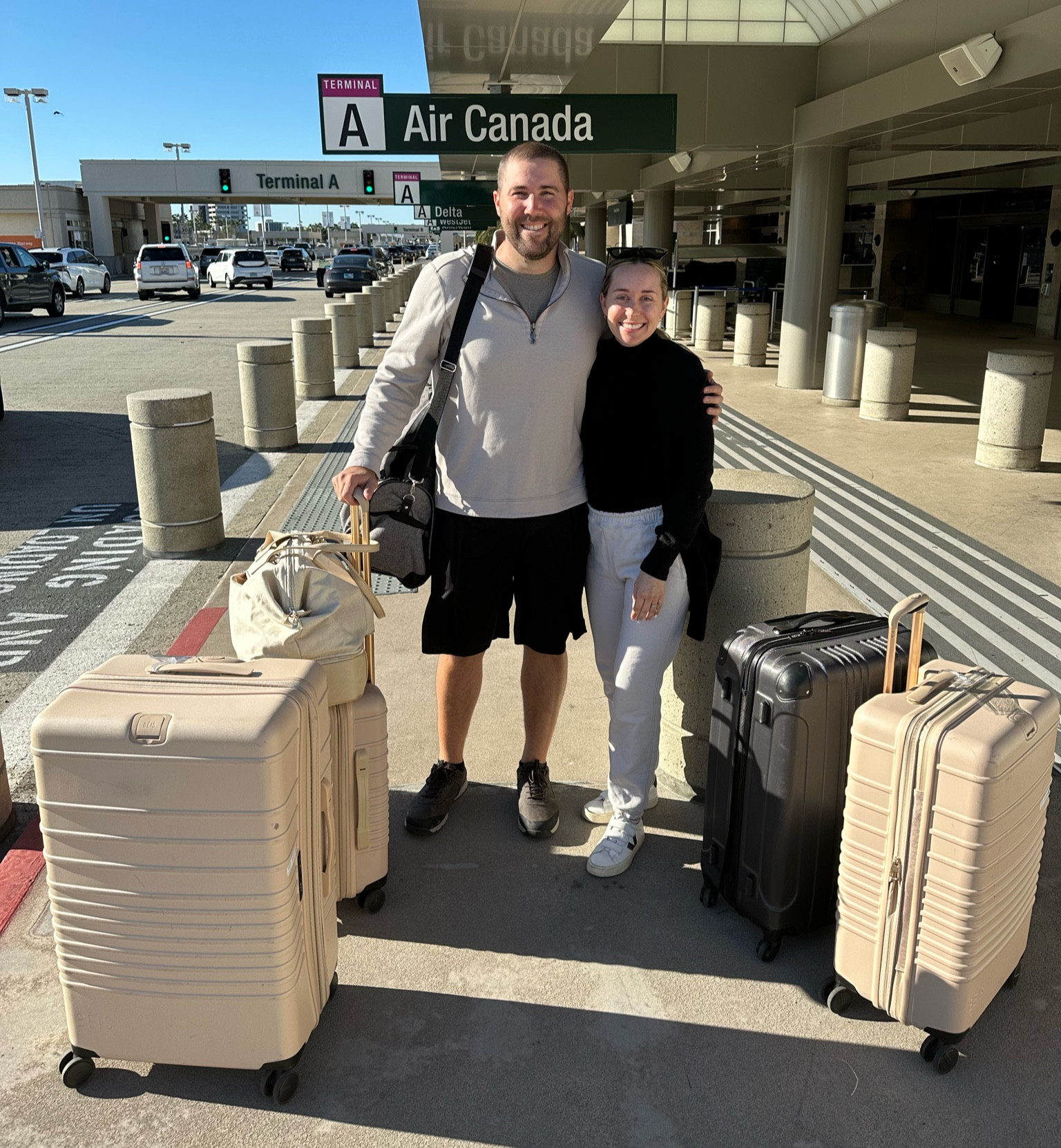 Linking the new luggage I love! Would recommend starting with one piece like the rolling carry on piece or the weekender bag! 

#LTKitbag #LTKtravel