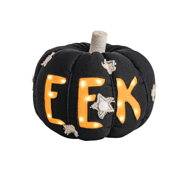 Eek Light Up Sound Pumpkin | Mud Pie