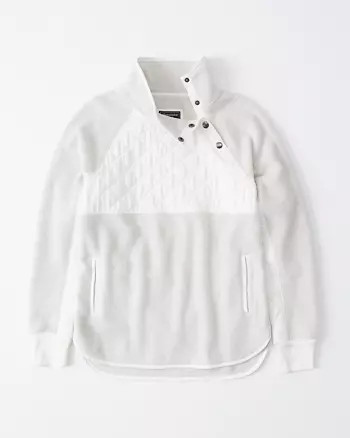 Asymmetrical Snap-Up Fleece | Abercrombie & Fitch US & UK