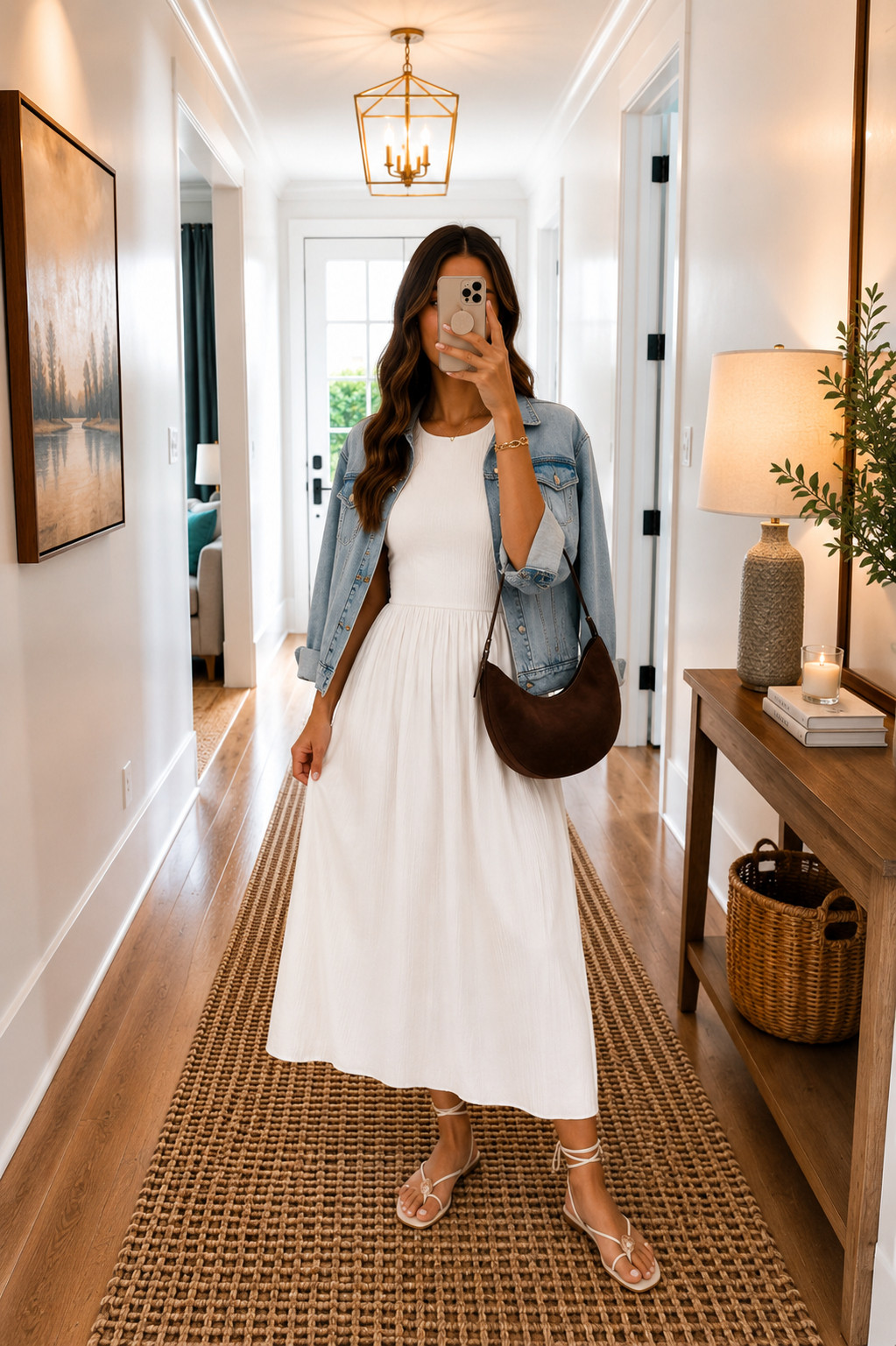 LOFT's 50% Off Sale is so good right now! 🤍 This entire outfit is on sale—including this gorgeous dress for just $34 and the denim jacket for only $47. Such an easy look for summer, vacations, brunch, or date night.

I've linked everything in my LTK before it sells out! ✨

#LOFT #LOFTSale #LOFTStyle #SaleAlert #SummerDress #DenimJacket #VacationOutfit #DateNightOutfit #AffordableFashion #LTKFinds 

 #LTKSaleAlert #LTKMidsize #LTKPlusSize