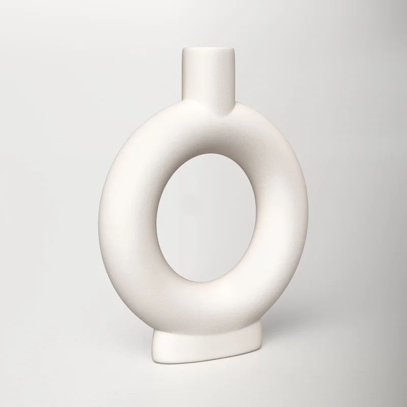 Roderick Off-White 9.2'' Indoor / Outdoor Ceramic Table Vase | Wayfair North America