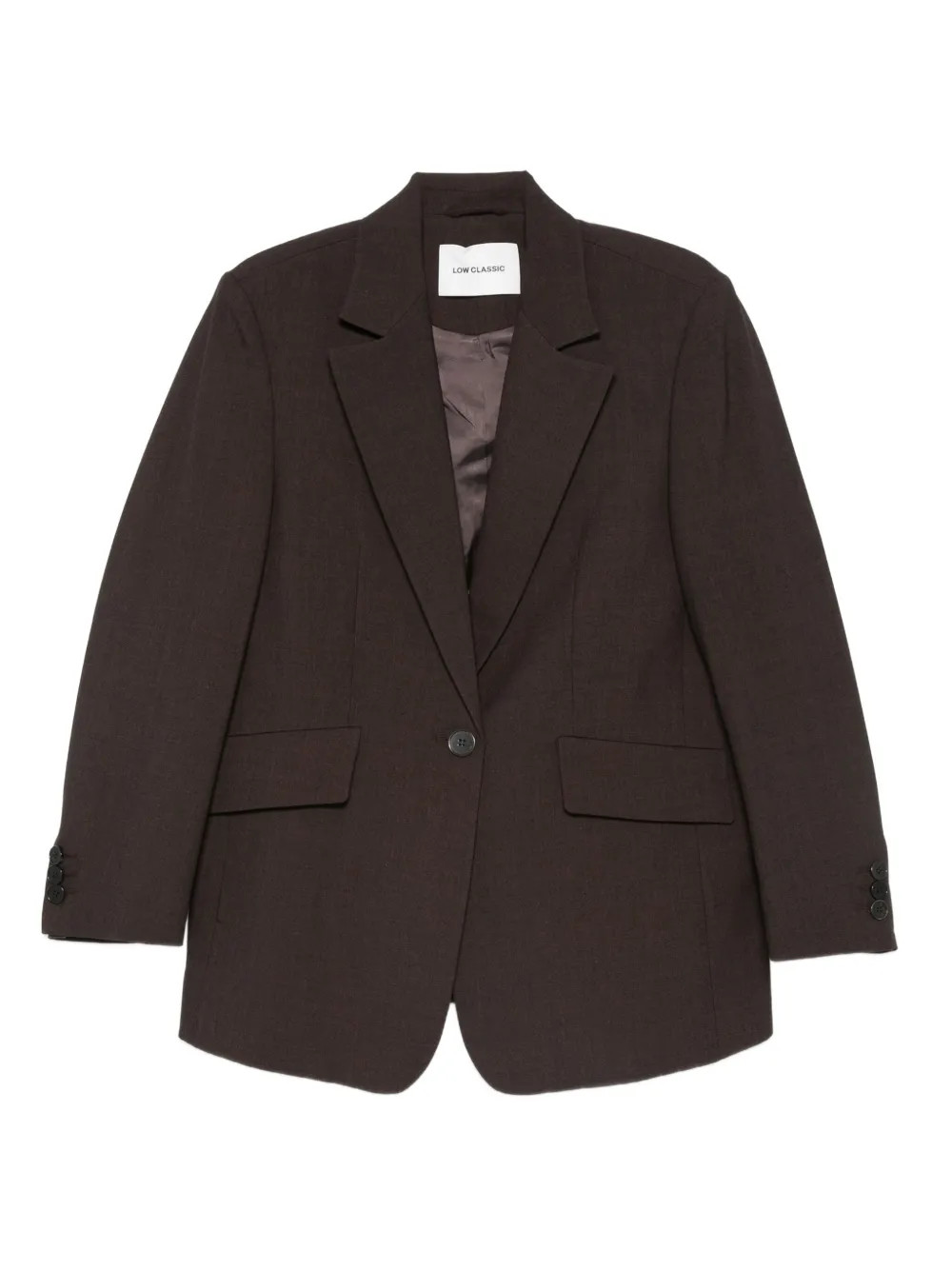 Low Classic single-button Blazer | Brown | FARFETCH | Farfetch Global
