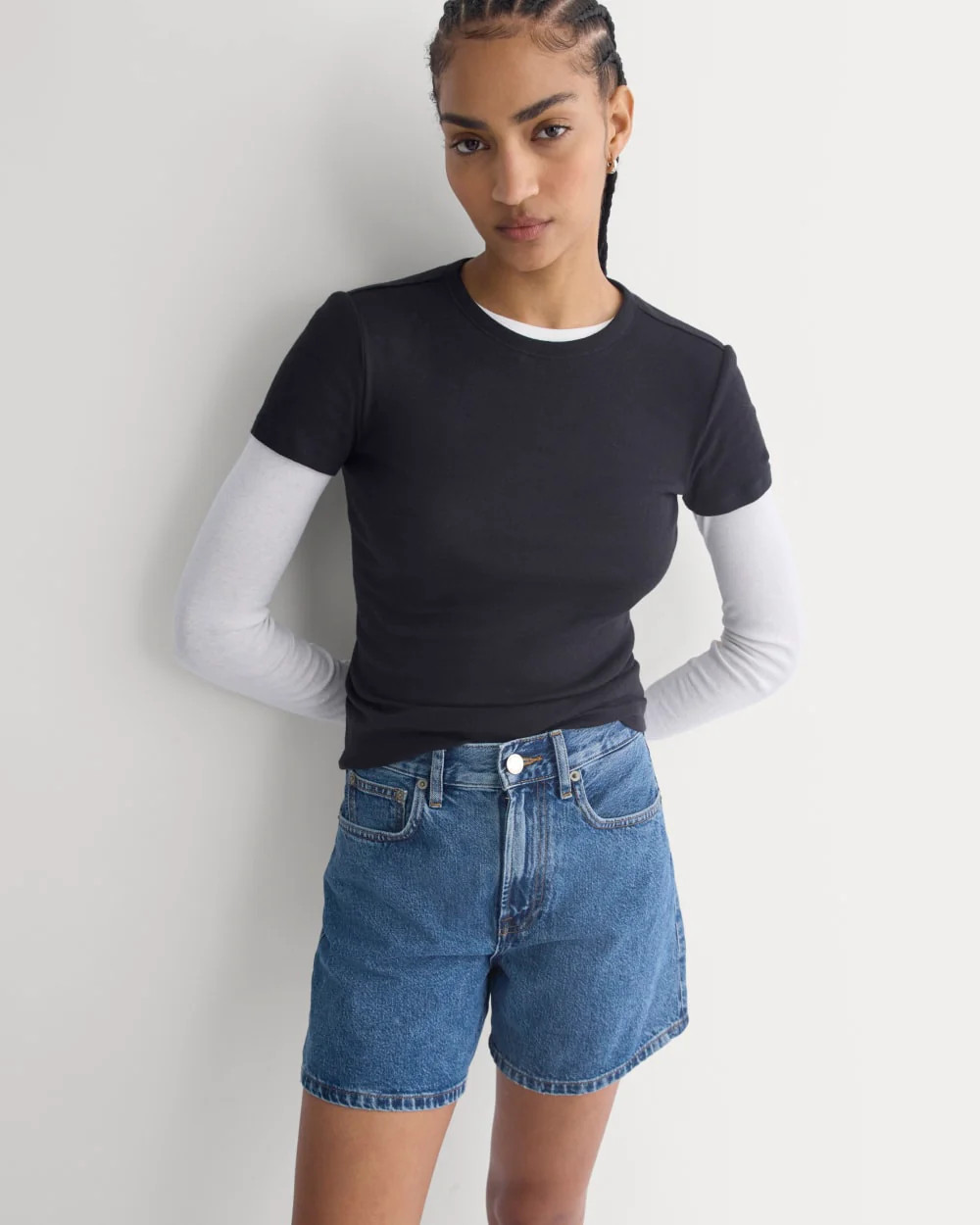 Way-High® A-Line Denim Short | Ocean | Everlane