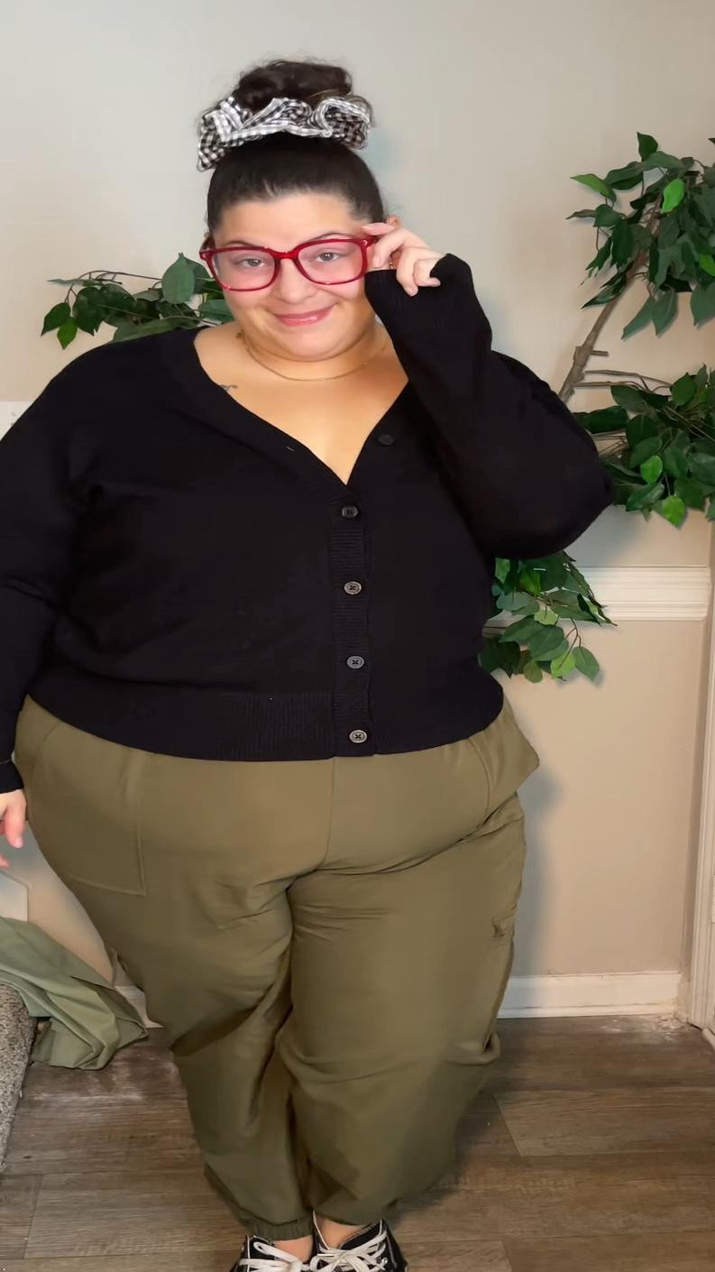 Fit check ft a special guest appearance from Figgy! & my scrunchie of course 😂😘

I’ve really been taking inventory of my closet lately, trying to bring in more staple pieces that bring me joy enter: my red glasses , scrunchie and cargos 🫶🏼

Finding my personal style , 2024 fall outfits , Pinterest inspo , plus outfit inspo , plus size casual outfit , fit check , red , pops of red , scrunchie , cardigan and cargos , olive green , October outfits , Charleston fashion creator , size 20 , size 18 , sweater weather ,



#LTKVideo #LTKPlusSize