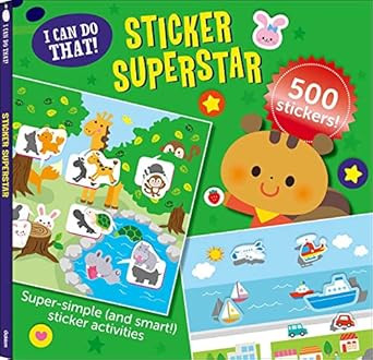 I Can Do That! Sticker Superstar: An At-home Play-to-Learn Sticker Workbook with 500 Stickers! (I... | Amazon (US)