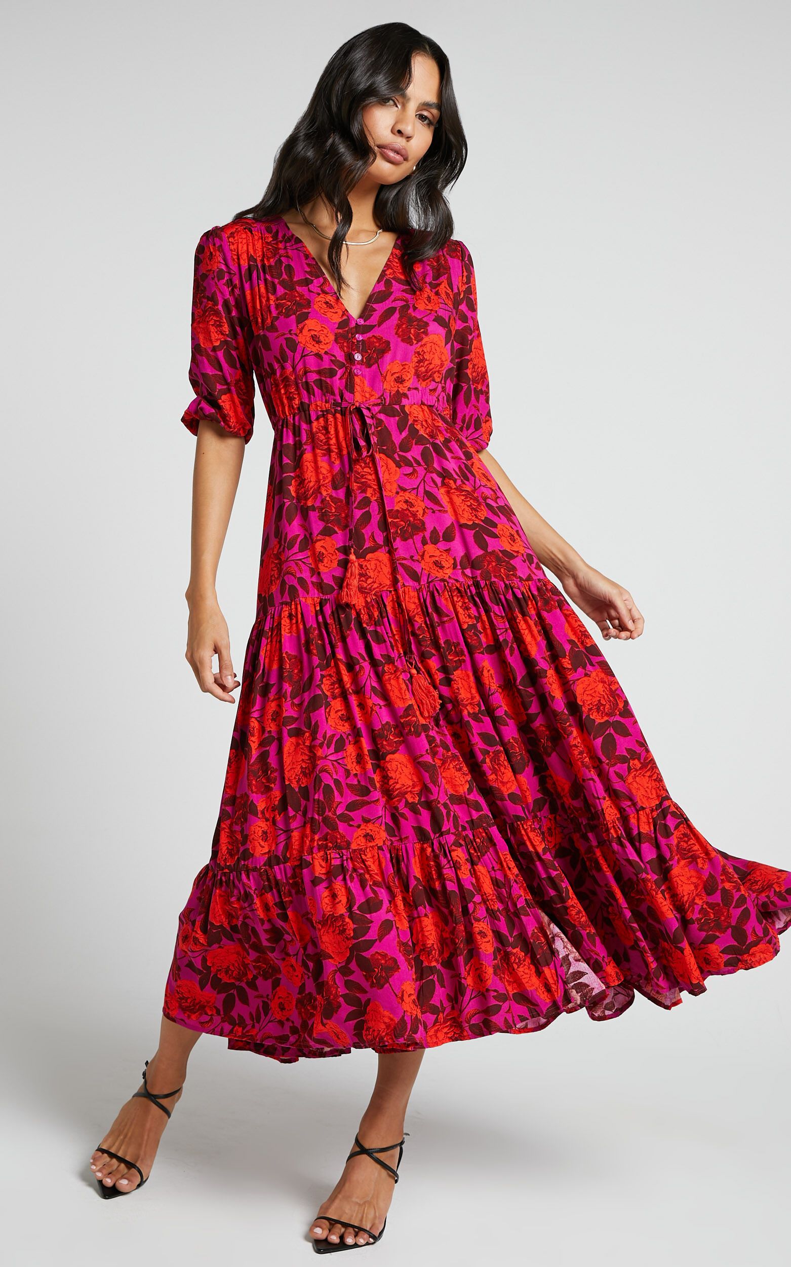 Waiting So Long Dress in Pink Floral | Showpo (US, UK & Europe)