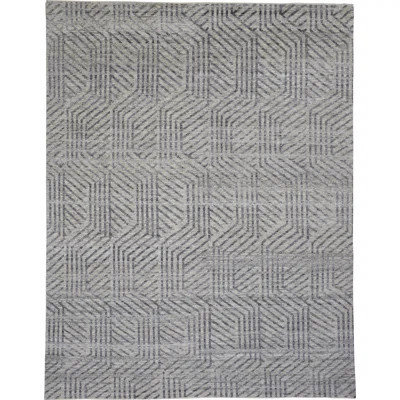 Vivien Modern Geometric, Gray/Tan, 5' X 8' Area Rug | Perigold