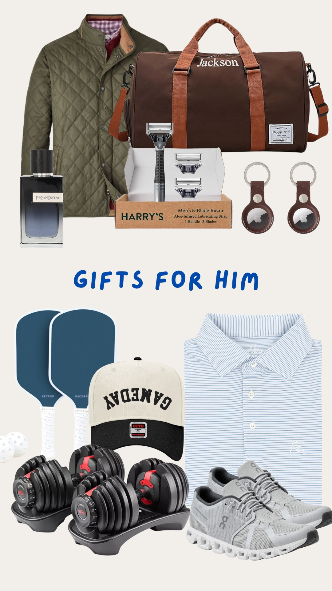 GIFT GUIDE FOR HIM🤍







Gift guide for him, gift ideas for him, gift ideas for boyfriend, husband gift ideas, dad gift ideas, gift ideas for him football, golf lover, football lover, sports guy gifts, fitness guy gifts, holiday gift guide for him, gift ideas for corporate guy, gift ideas for working guy, peter millar, unique gifts for him, Amazon gifts for him, amazon gift guide 

#LTKSeasonal #LTKU #LTKGiftGuide