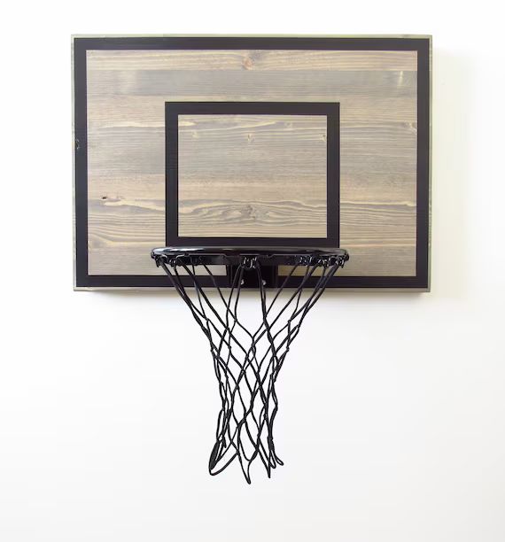 Basketball Hoop  Indoor Wood Basketball Goal Gray With Black | Etsy | Etsy (US)