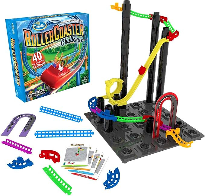 ThinkFun Roller Coaster Challenge - STEM Educational Toy and Building Game | Promotes Engineering... | Amazon (US)