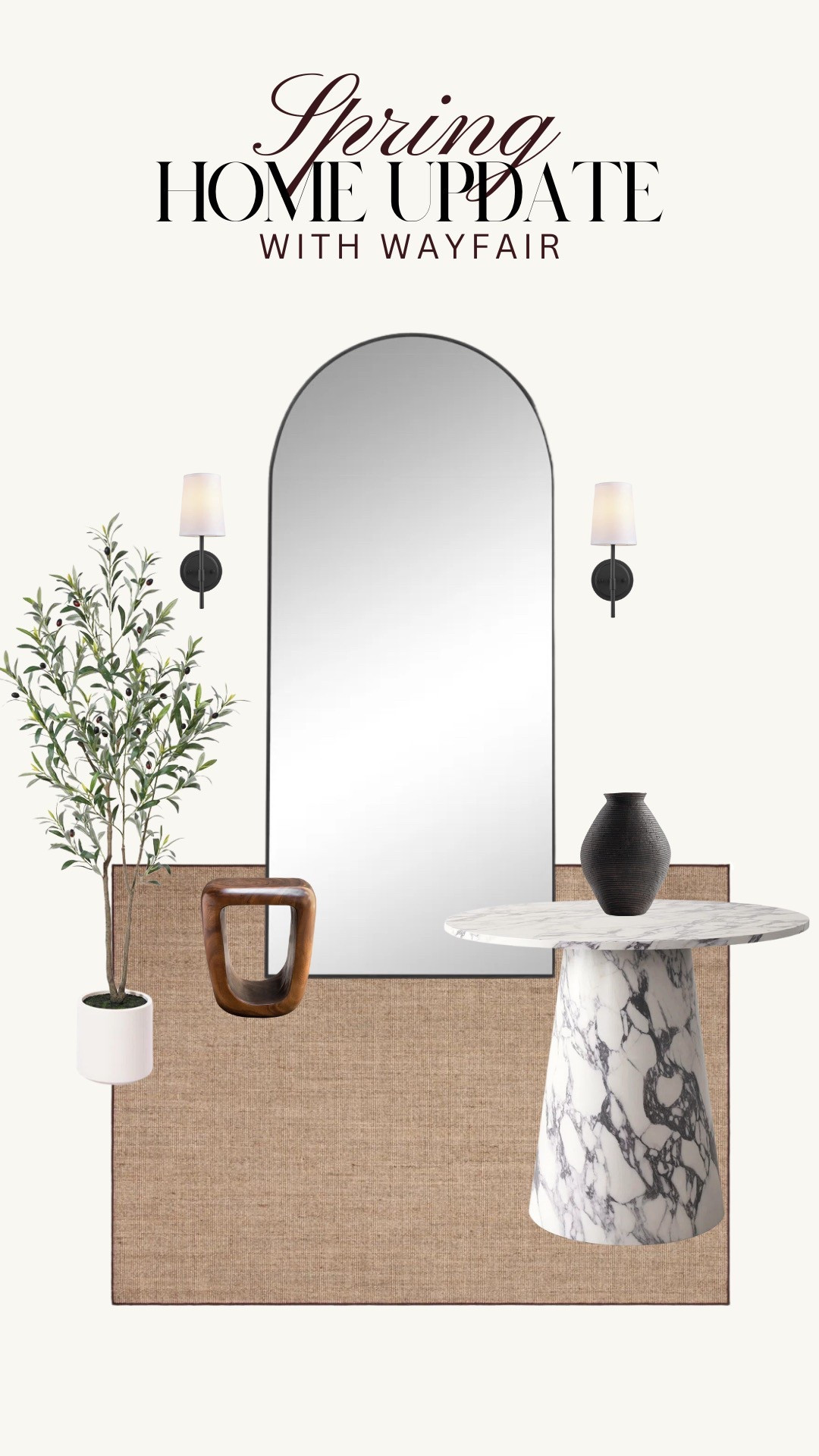 Front entryway inspo from the Wayfair Canada Springs Savings Event #ad #WayfairCanada #WayfairCAHome #WayfairCAPartner