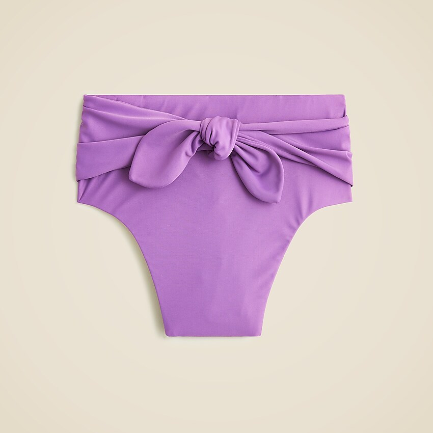 Tie high-rise bikini bottom | J. Crew US