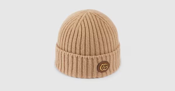 Wool cashmere hat with Double G | Gucci (US)