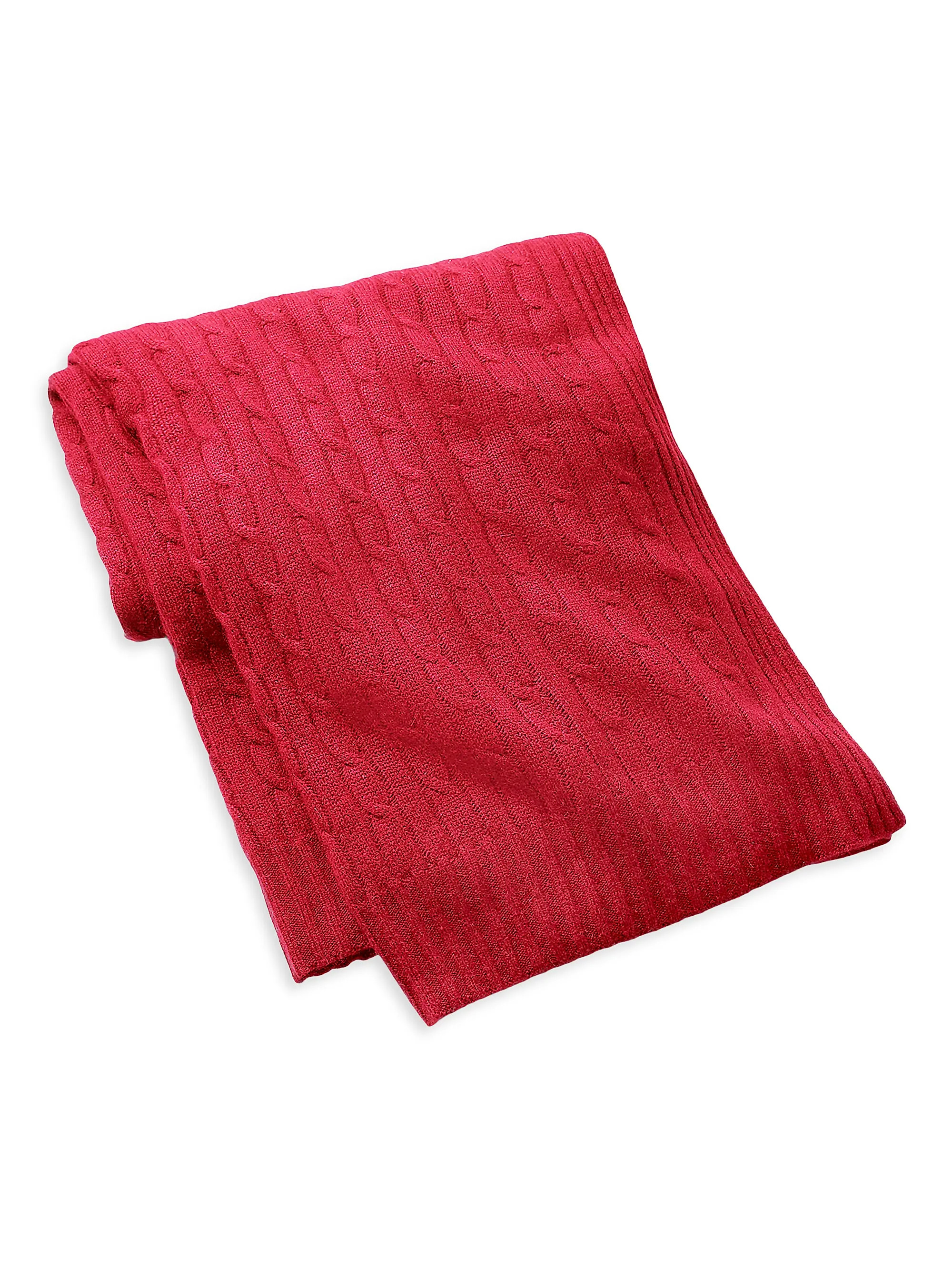 Ralph Lauren Cabled Cashmere Throw Blanket | Saks Fifth Avenue | Saks Fifth Avenue