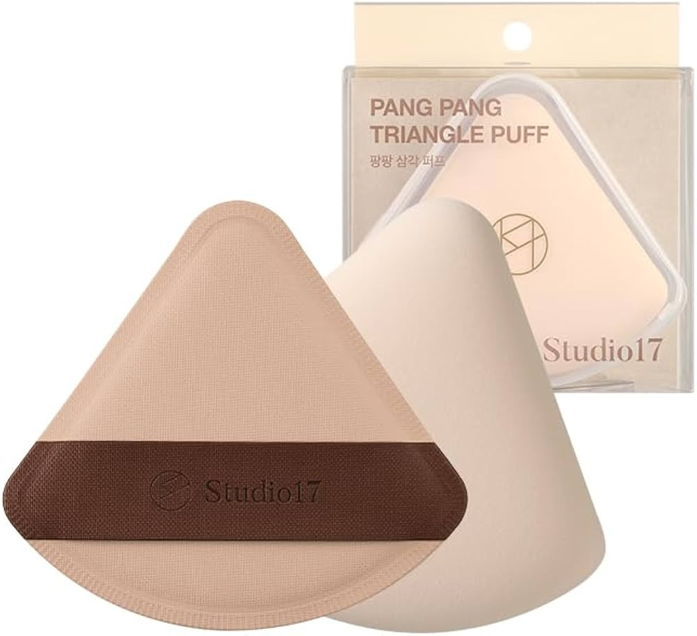 STUDIO17 Pang Pang Triangle Makeup Powder Puff 1 Pc | Latex Big Makeup Sponge for Foundation | Fl... | Amazon (US)