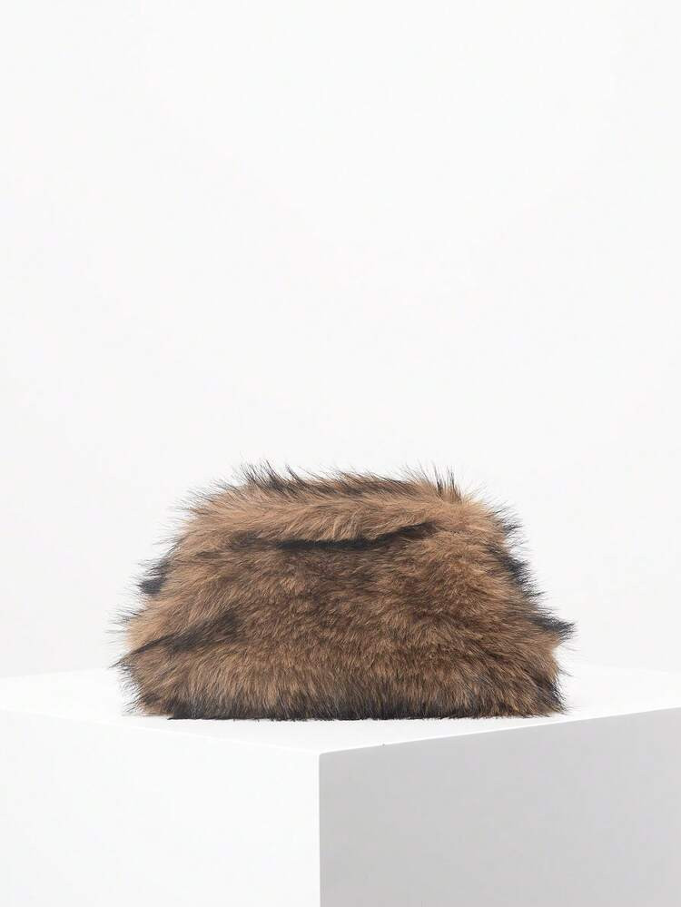 Premium Style Clutch Bag For Women, Bridal Party, Prom, Fur Purse, Prom Accessories, Holiday Party, Elegant Bag For Women, Wedding Items (Random Pattern) | SHEIN