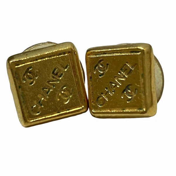 Chanel Vintage Square Earrings | Shop Simon