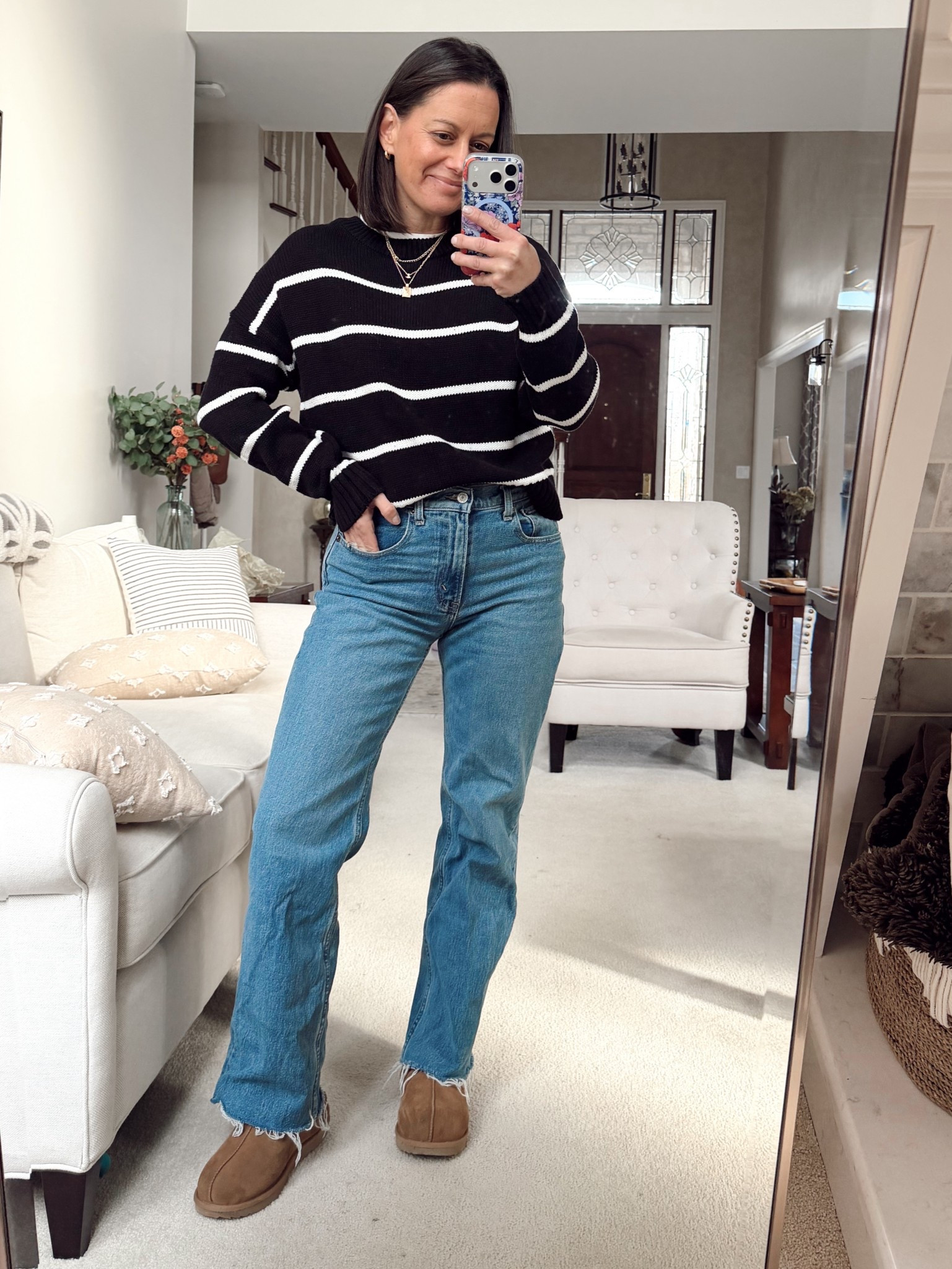 Winter outfit of the day!

Sweater runs true to size, jeans run tts.



#LTKmomlife #LTKootd #LTKgrwm