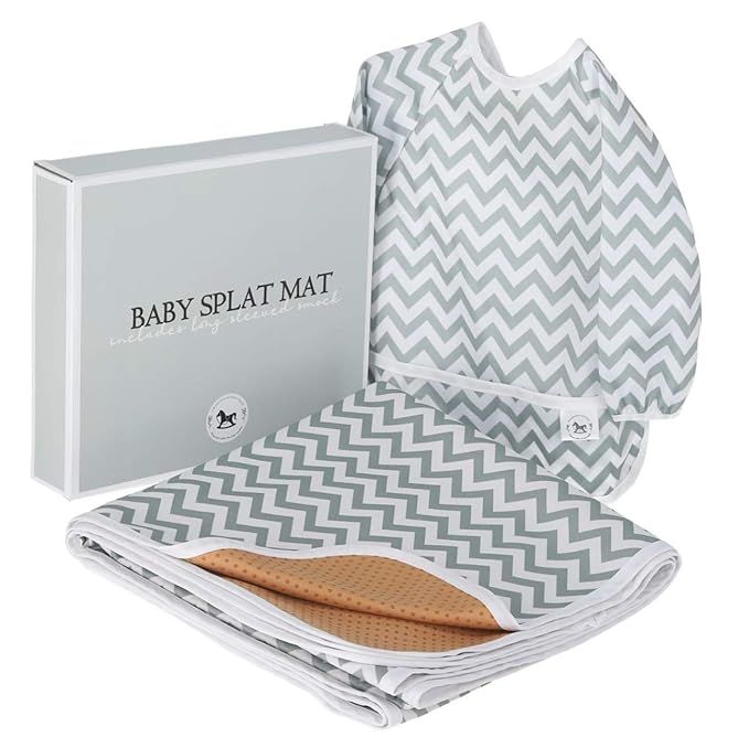 Baby Splat Mat for Under High Chair Floor Mat - Baby Feeding Set, Splash Mat, Waterproof Floor Ma... | Amazon (US)