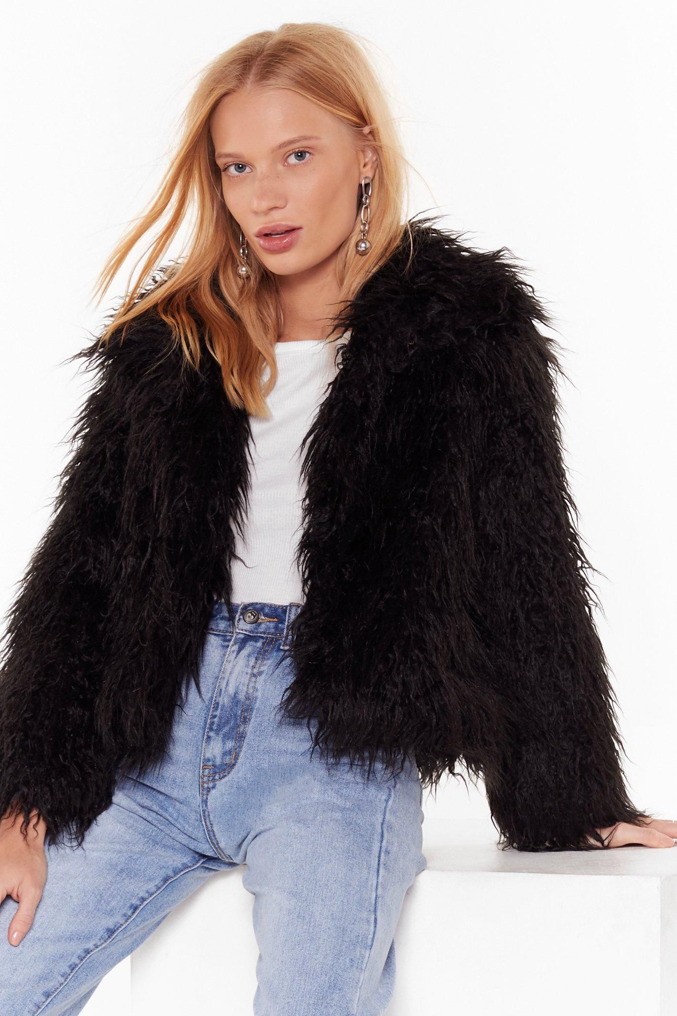 Fur What It's Worth Shaggy Faux Fur Jacket | NastyGal (US & CA)