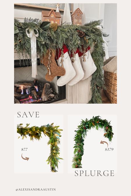 Save or splurge on my faux garland! Love the mixture of different greenery style to create a full and filled look. This garland dupe is also on sale for a limited time!

Christmas style, living room finds, deals of the day, save or splurge, faux garland, faux pine and cedar garland, Pottery Barn Christmas, West Elm Christmas, neutral Christmas vibes, lit garland, home decor, shop the look!

#LTKsalealert #LTKSeasonal #LTKHoliday