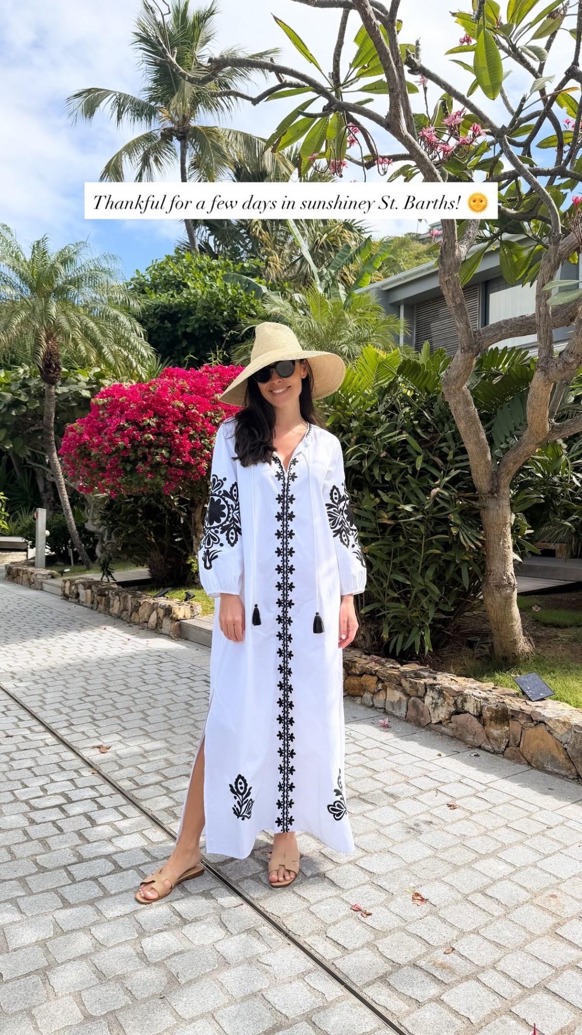 Thankful for a few days in sunshiney St. Barths! 🌞 kaftan is from Delfina in St. Tropez similar below! Spring break, spring outfit, vacation outfit, sun hat  

#LTKdayinmylife #LTKootd #LTKTravel