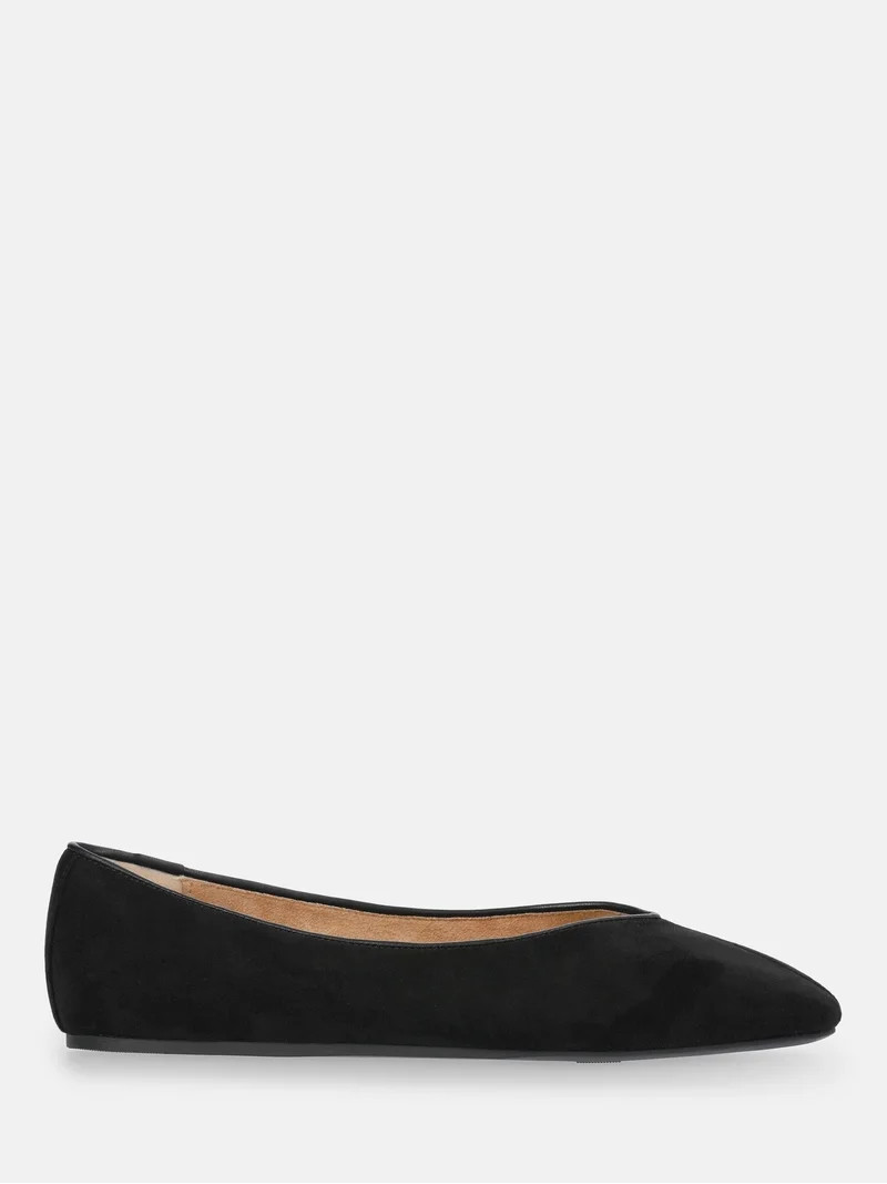 Scenario Women's Faux Suede Ballet Flats | Walmart (US)